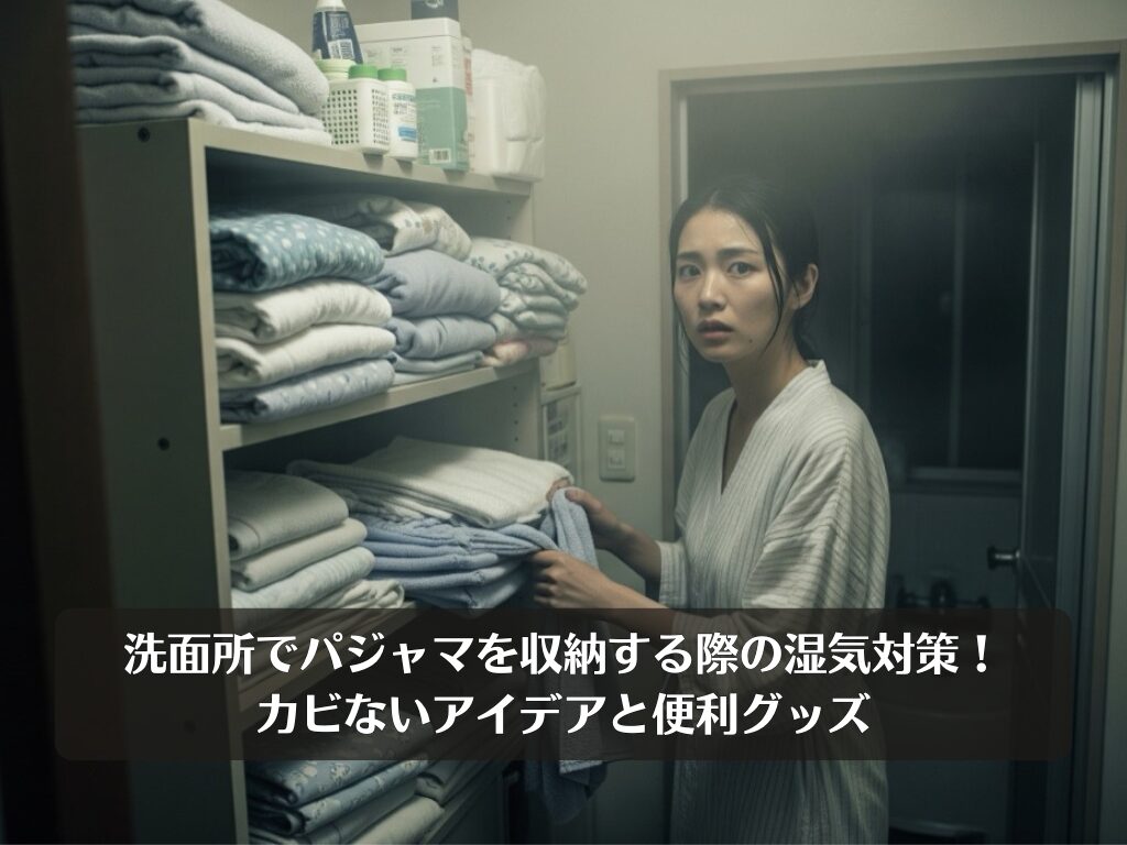 洗面所でパジャマを収納する際の湿気対策！カビないアイデアと便利グッズ