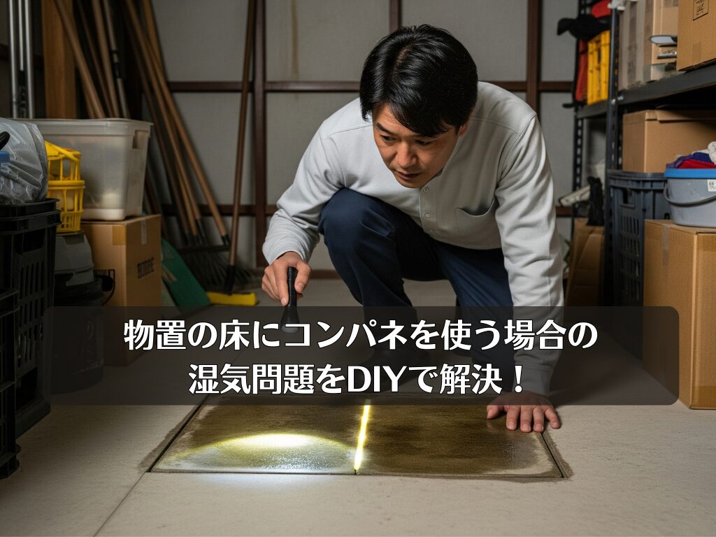 物置の床にコンパネを使う場合の湿気問題をDIYで解決！