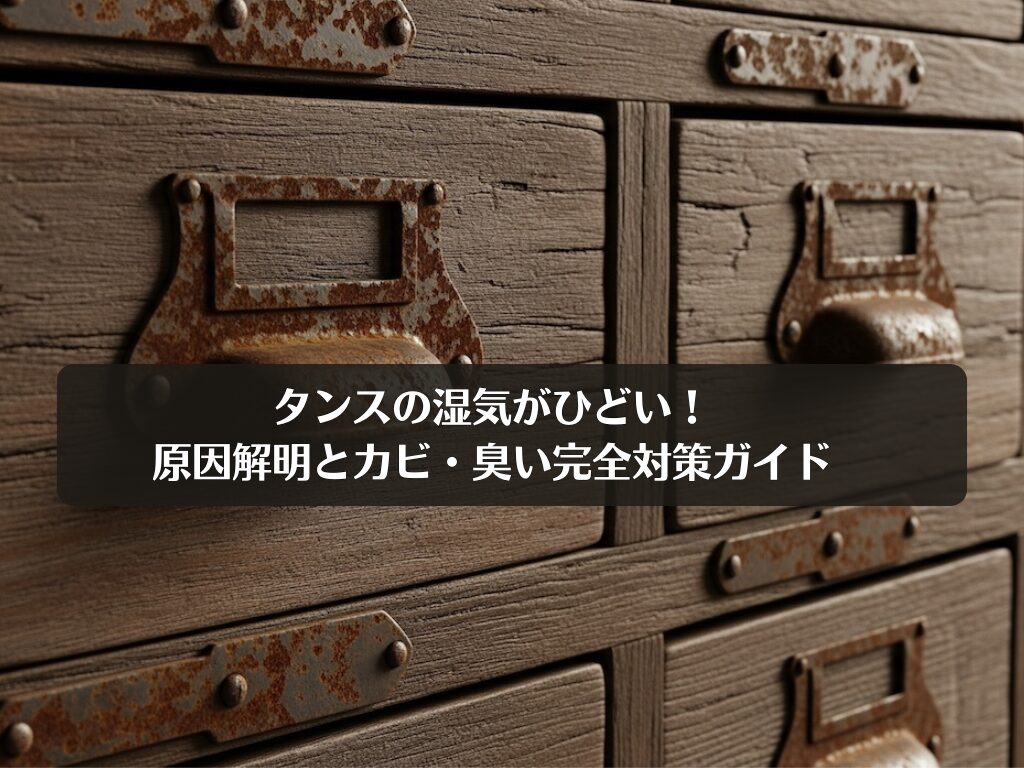 タンスの湿気がひどい！原因解明とカビ・臭い完全対策ガイド
