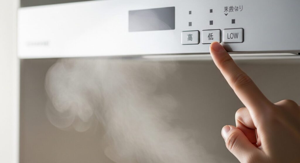 強弱スイッチ使い分けで涼しい室内へ