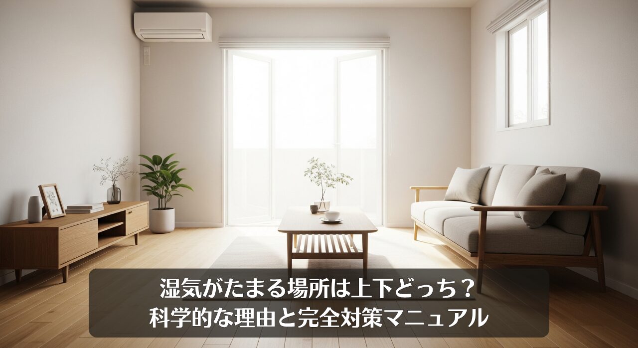 湿気がたまる場所は上下どっち？科学的な理由と完全対策マニュアル