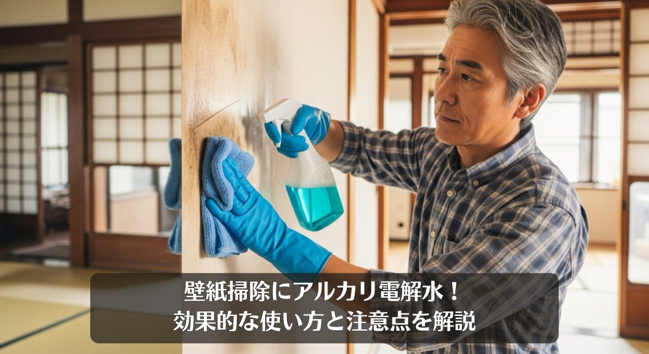 壁紙掃除にアルカリ電解水！効果的な使い方と注意点を解説