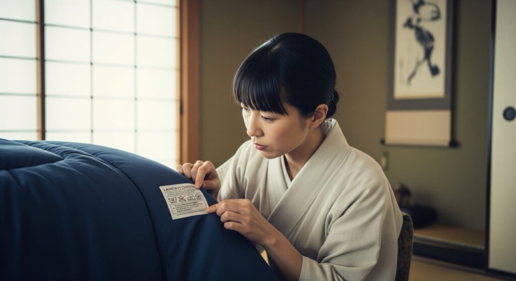 布団を洗う前に見るべき洗濯表示