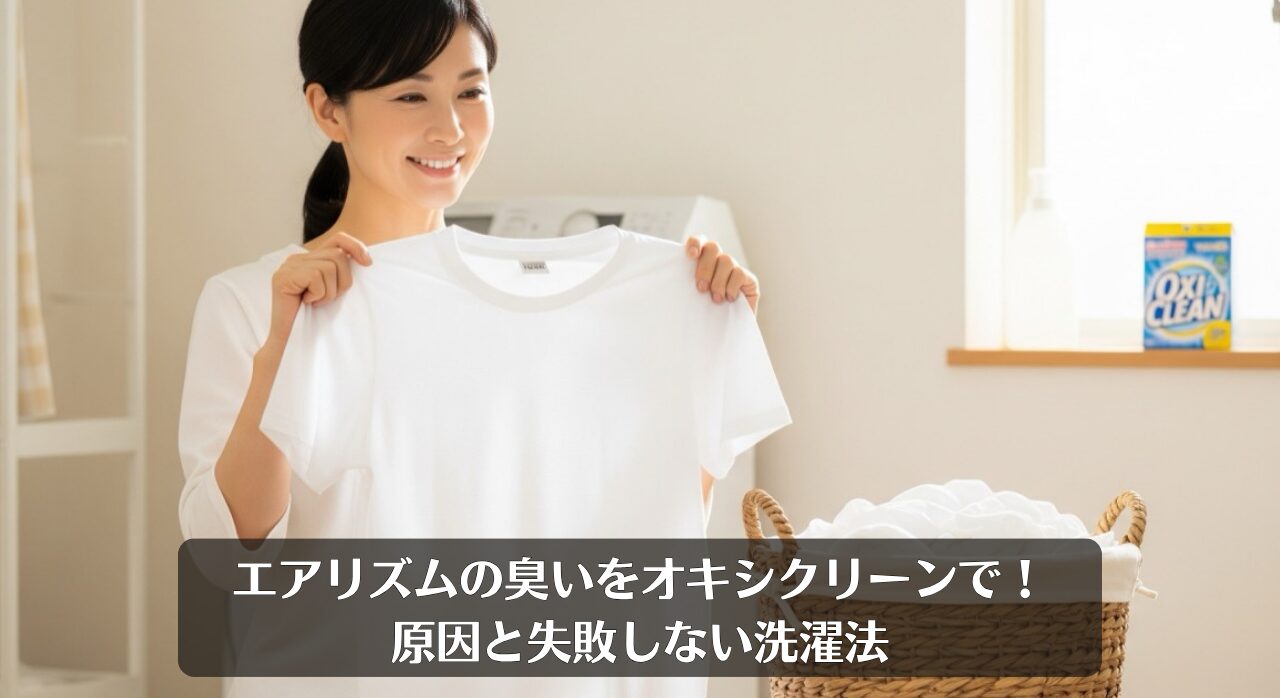 エアリズムの臭いをオキシクリーンで！原因と失敗しない洗濯法